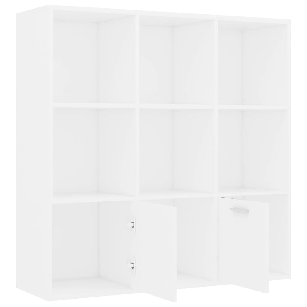 Bibliothèque Blanc 98x30x98 cm Bois d’ingénierie - XIOS