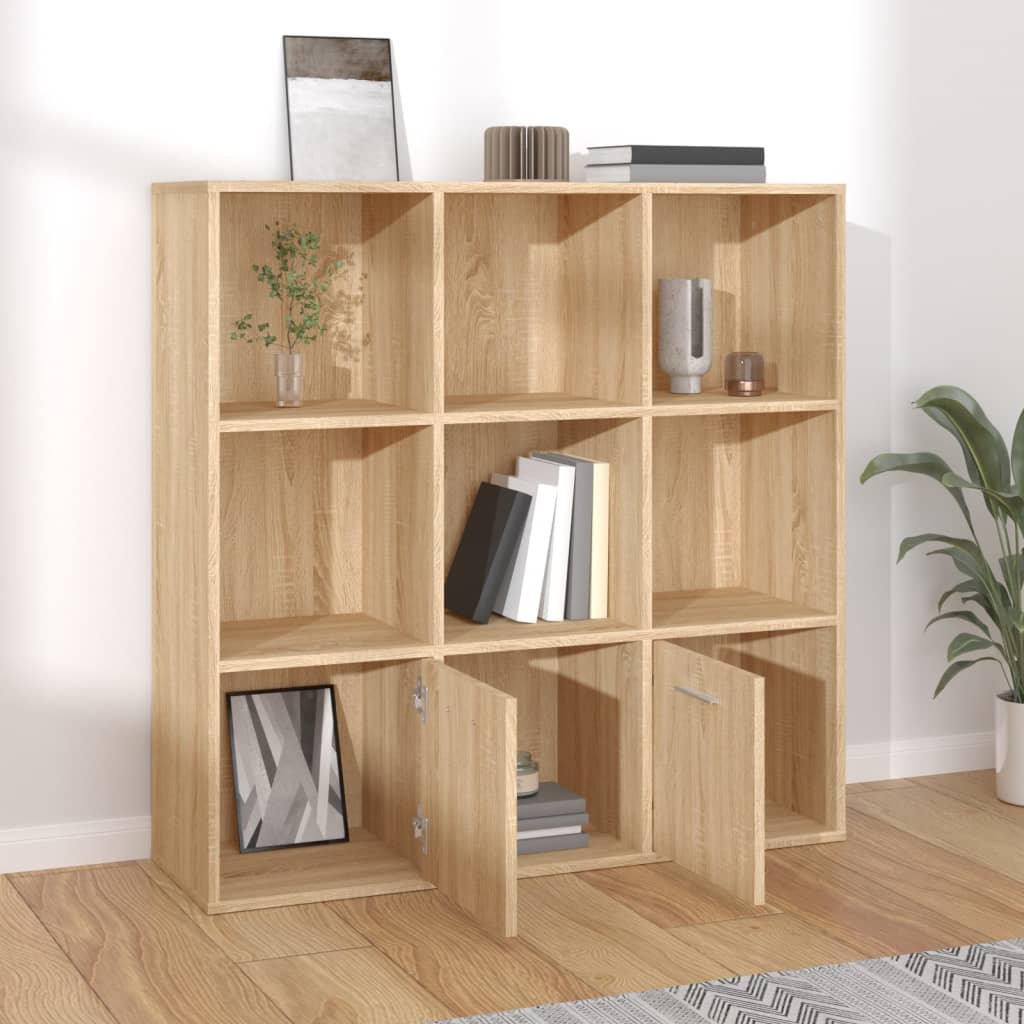 Bibliothèque Chêne sonoma 98x30x98 cm Bois d’ingénierie - XIOS