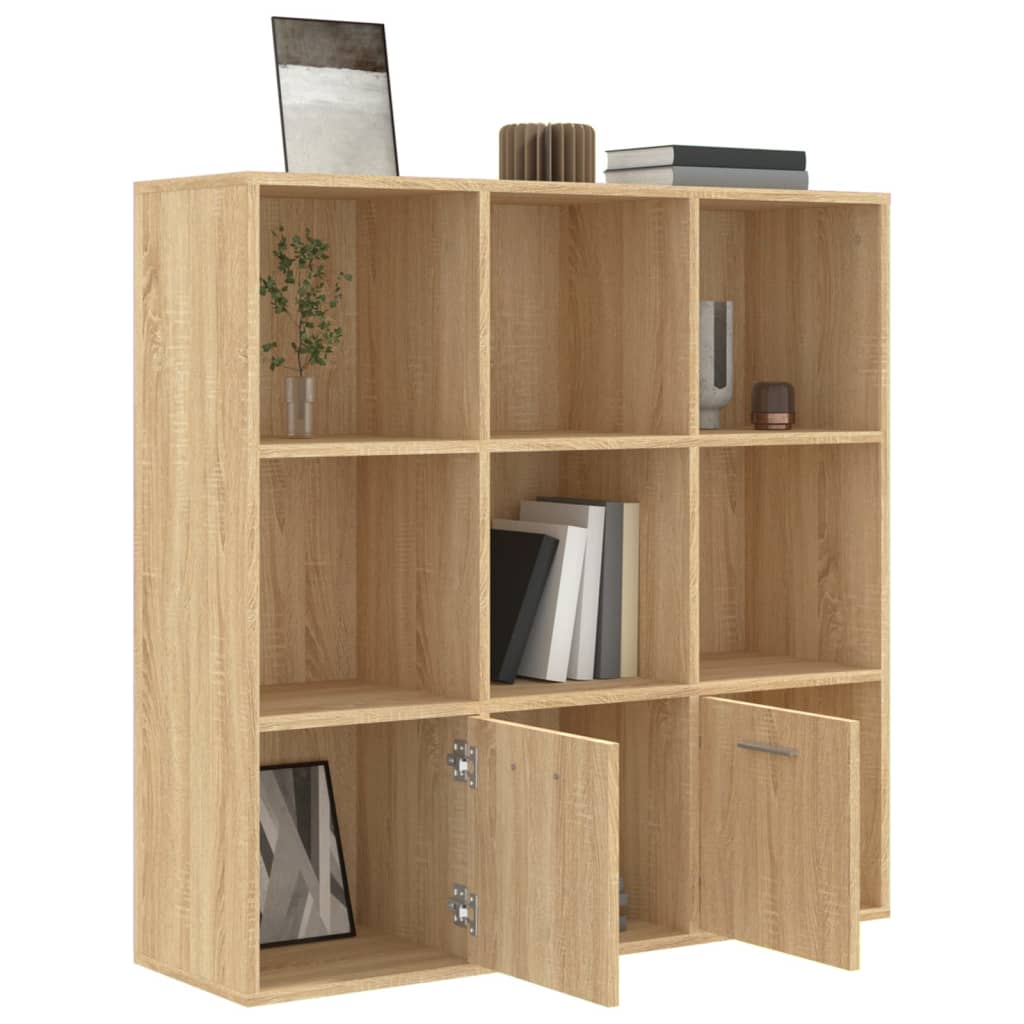 Bibliothèque Chêne sonoma 98x30x98 cm Bois d’ingénierie - XIOS