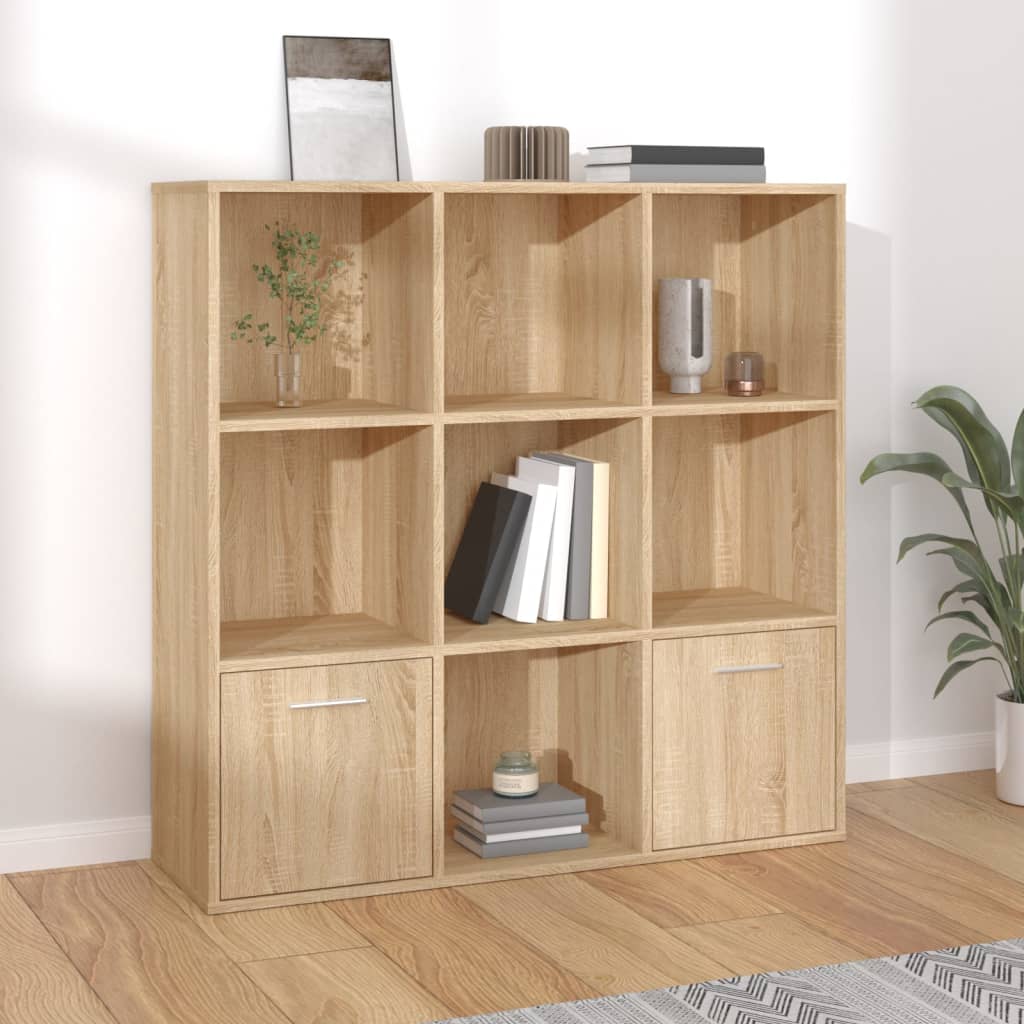 Bibliothèque Chêne sonoma 98x30x98 cm Bois d’ingénierie - XIOS