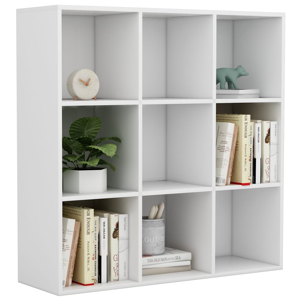 Bibliothèque blanc 98x29x97,5 cm bois d'ingénierie - XIOS