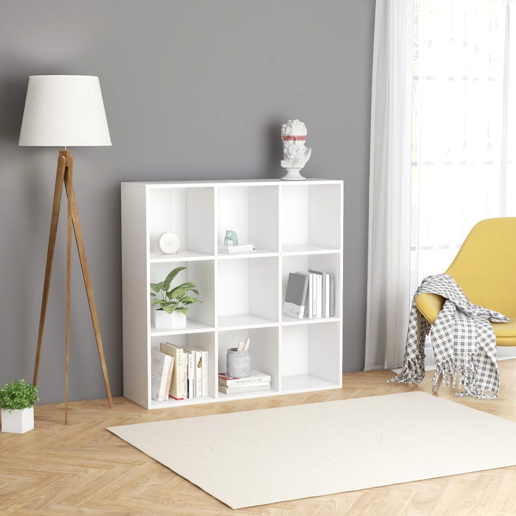 Bibliothèque blanc 98x29x97,5 cm bois d'ingénierie - XIOS