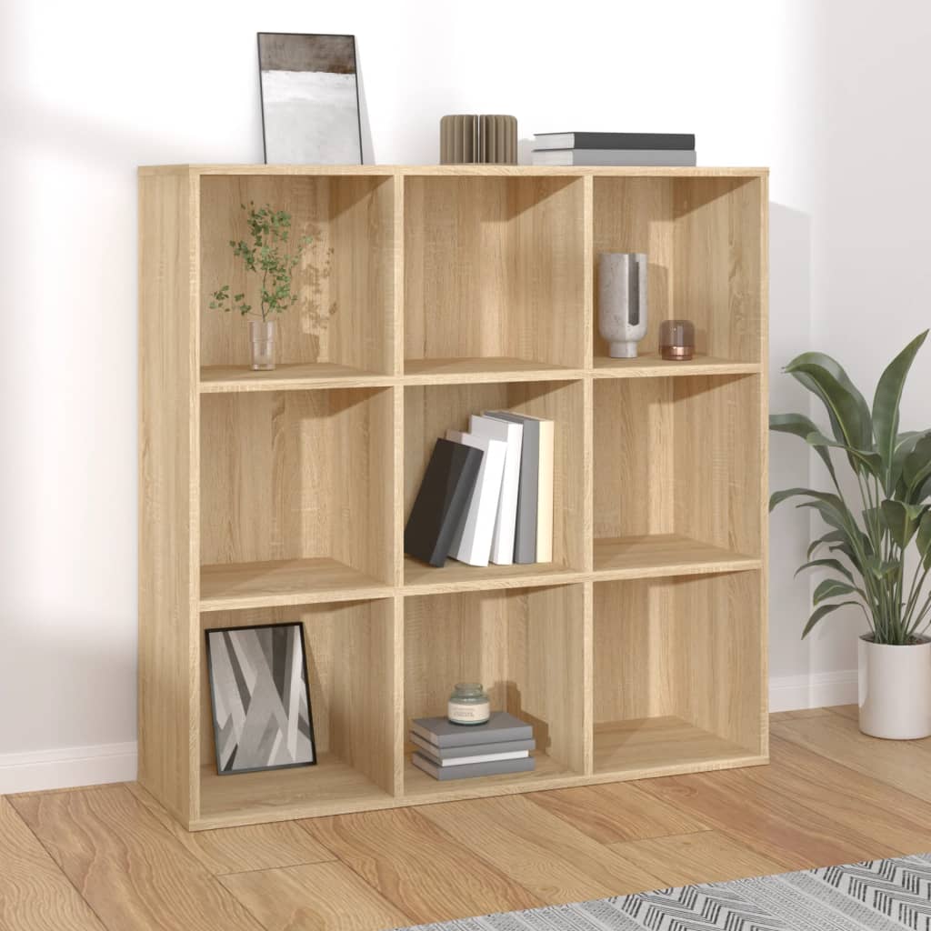 Bibliothèque chêne sonoma 98x29x97,5 cm bois d'ingénierie - XIOS