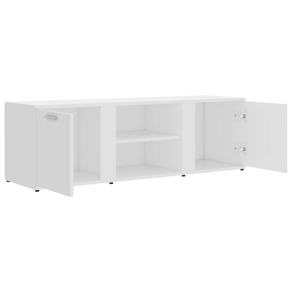 Meuble TV Blanc 120x34x37 cm Bois d'ingénierie Meubles TV vidaXL   