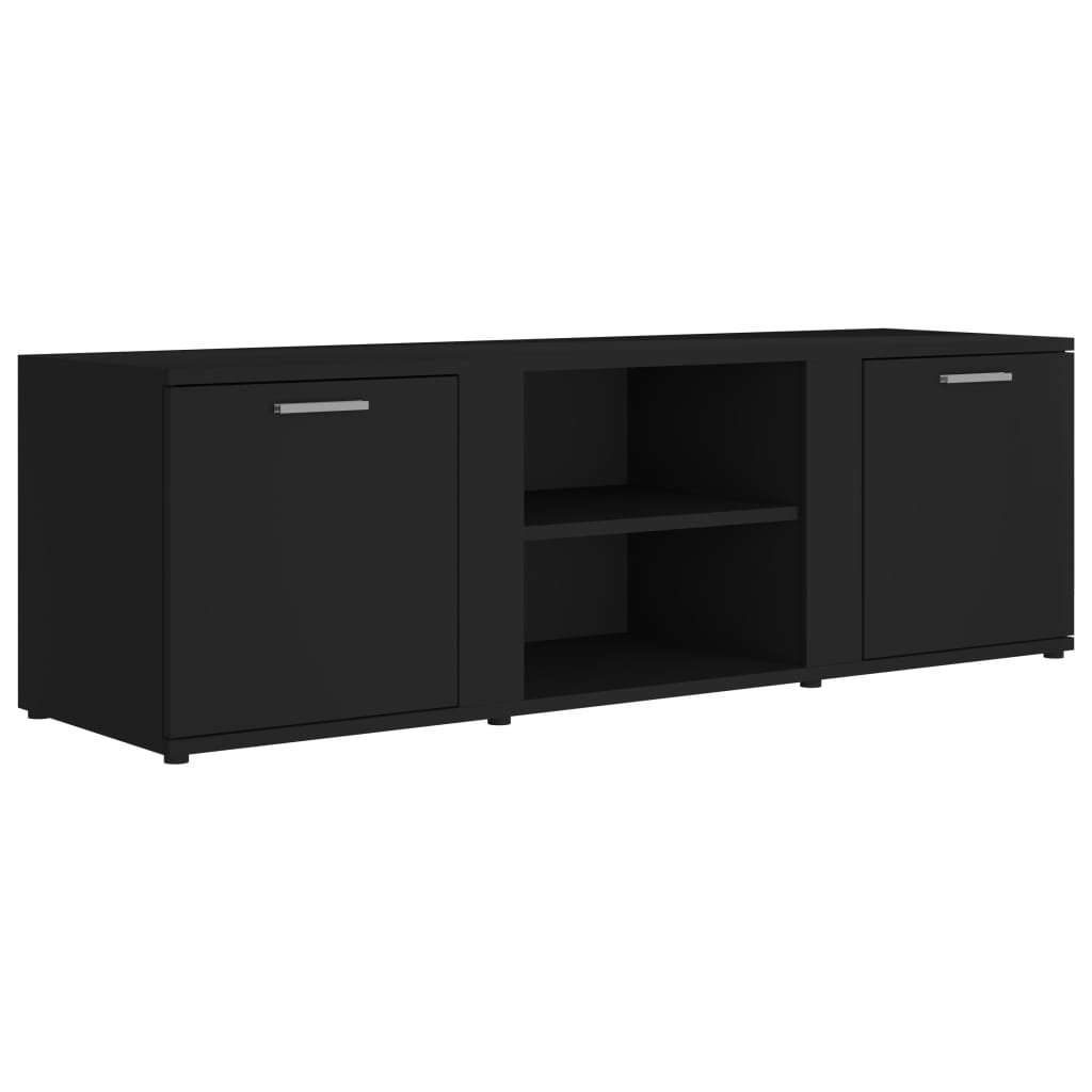 Meuble TV Noir 120x34x37 cm Bois d’ingénierie Meubles TV vidaXL   