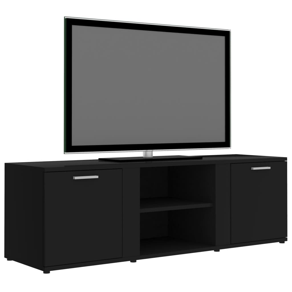 Meuble TV Noir 120x34x37 cm Bois d’ingénierie Meubles TV vidaXL   