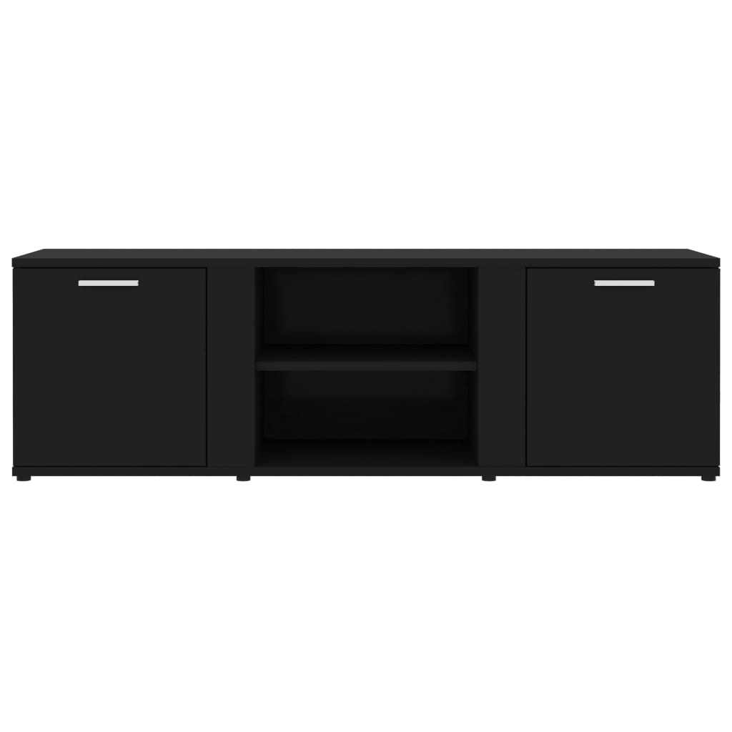 Meuble TV Noir 120x34x37 cm Bois d’ingénierie Meubles TV vidaXL   