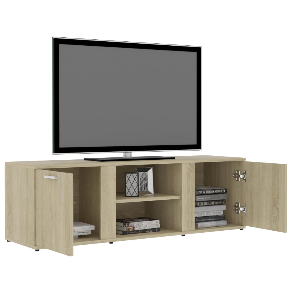 Meuble TV Chêne sonoma 120x34x37 cm Bois d’ingénierie Meubles TV vidaXL   