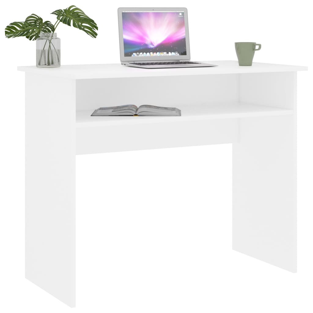 Bureau Blanc 90x50x74 cm Bois d'ingénierie Bureaux vidaXL