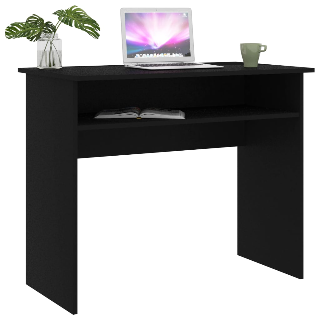 Bureau Noir 90x50x74 cm Bois d'ingénierie Bureaux vidaXL