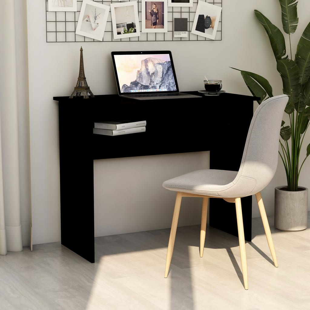 Bureau Noir 90x50x74 cm Bois d'ingénierie Bureaux vidaXL