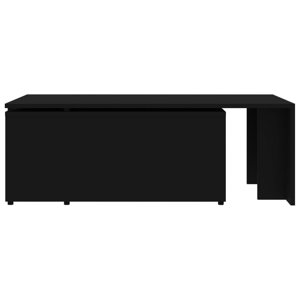 Table basse Noir 150x50x35 cm Bois d'ingénierie - XIOS