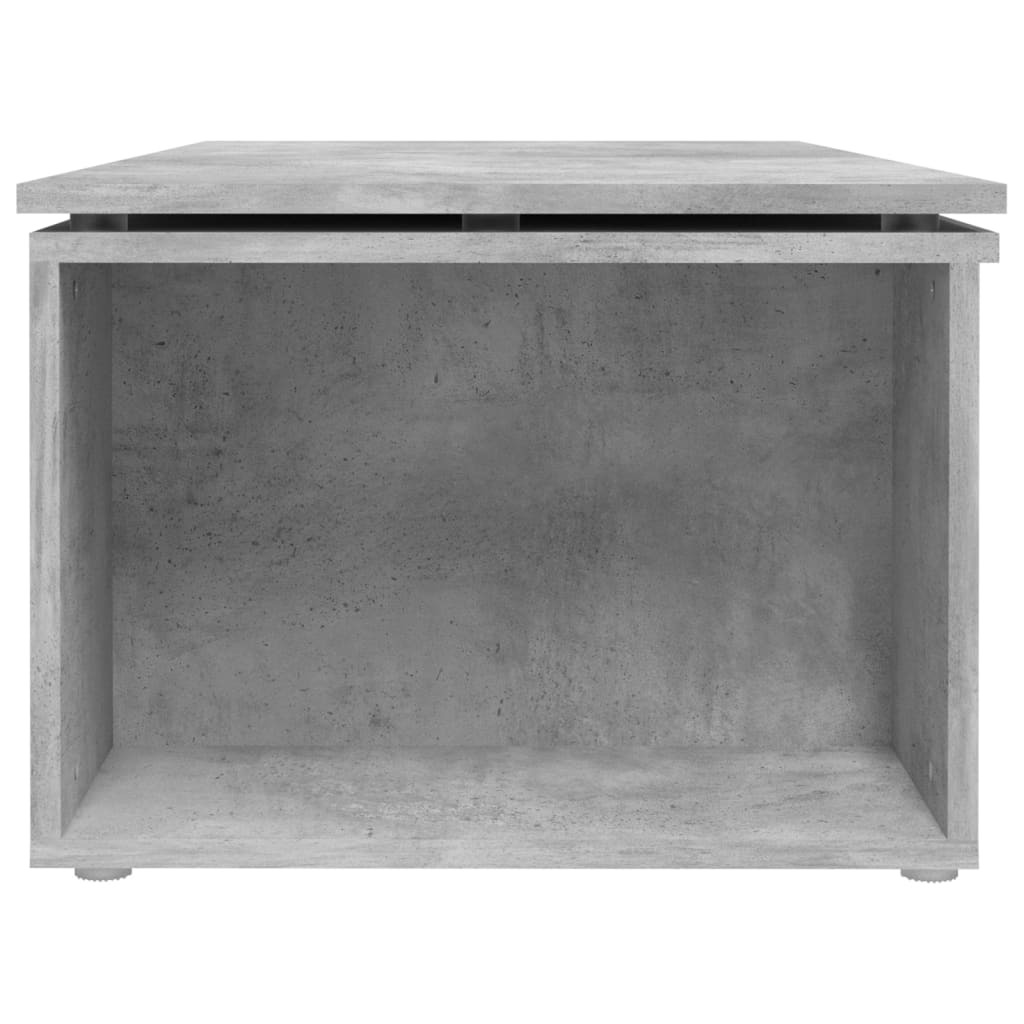 Table basse gris béton 150x50x35 cm bois d'ingénierie - XIOS