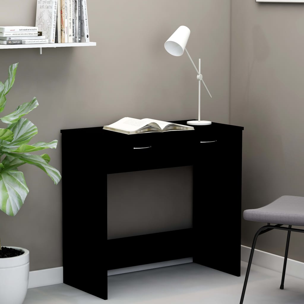 Bureau Noir 80x40x75 cm Aggloméré Bureaux vidaXL   