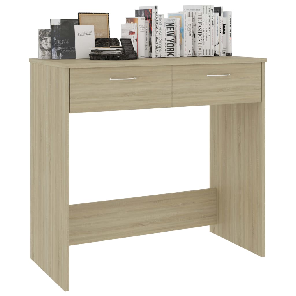 Bureau Chêne Sonoma 80x40x75 cm Aggloméré Bureaux vidaXL   