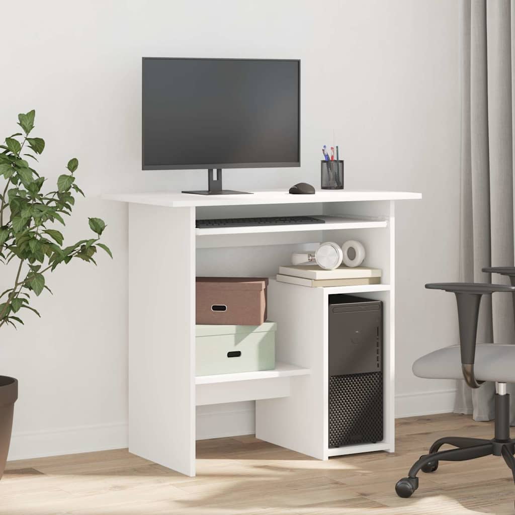 Bureau Blanc 80x45x74 cm Bois d’ingénierie - XIOS