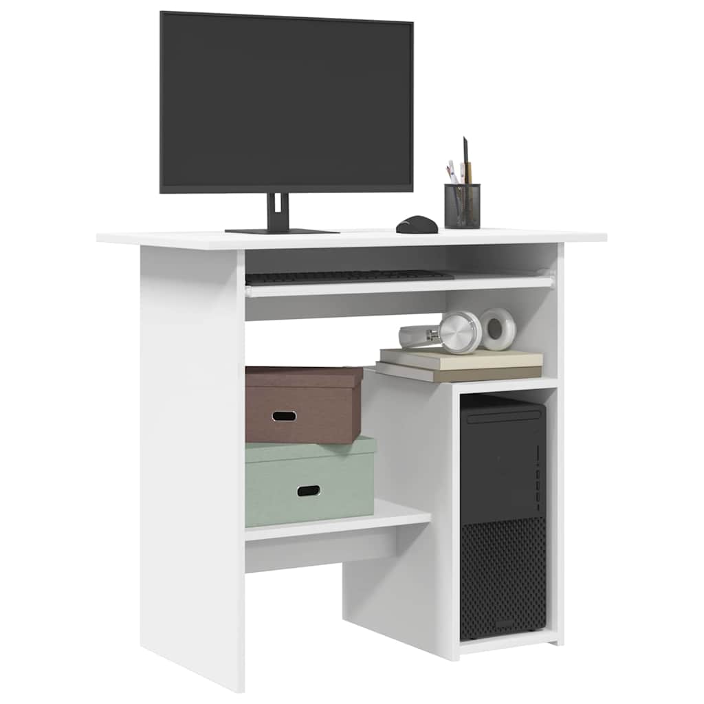 Bureau Blanc 80x45x74 cm Bois d’ingénierie - XIOS