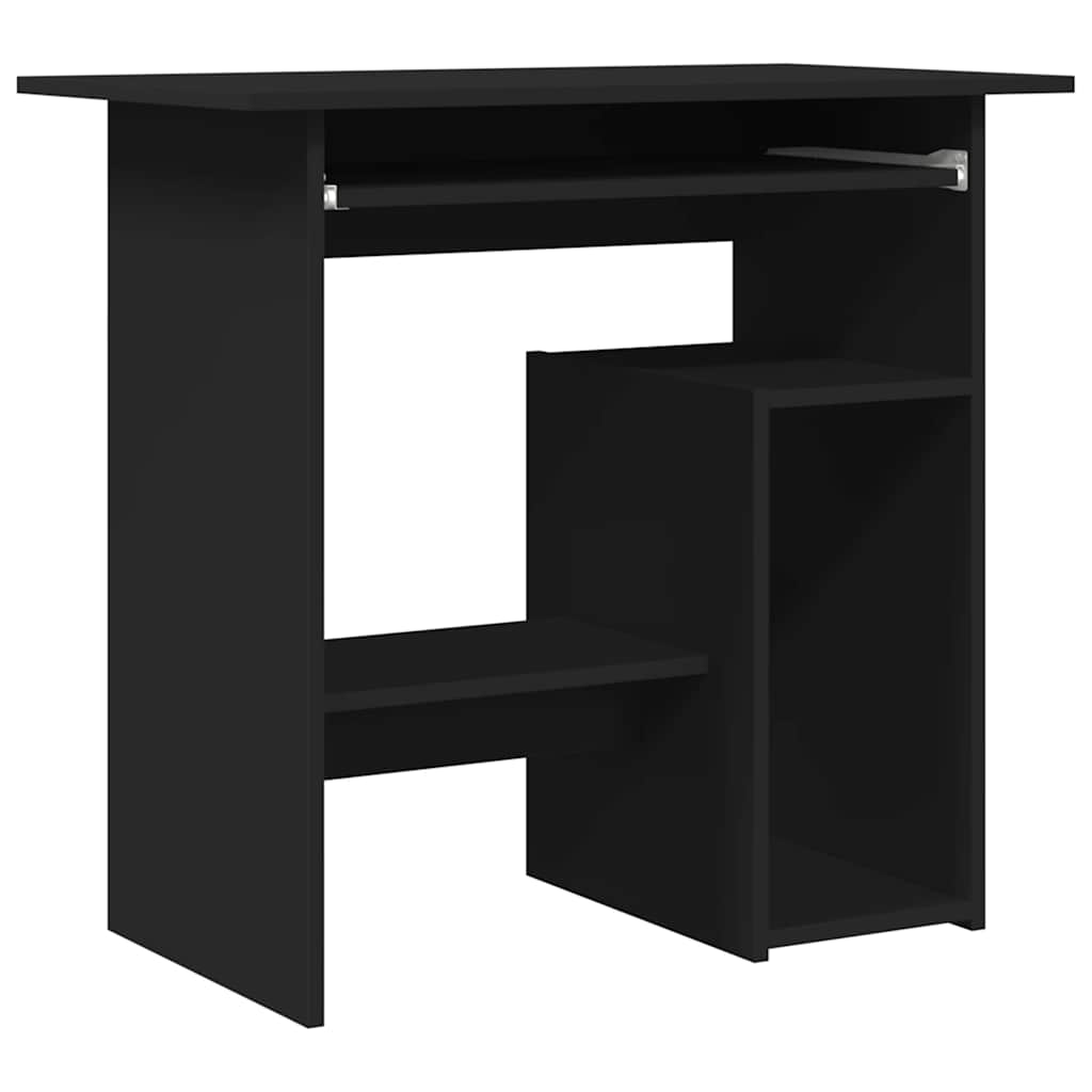 Bureau Noir 80x45x74 cm Bois d’ingénierie - XIOS