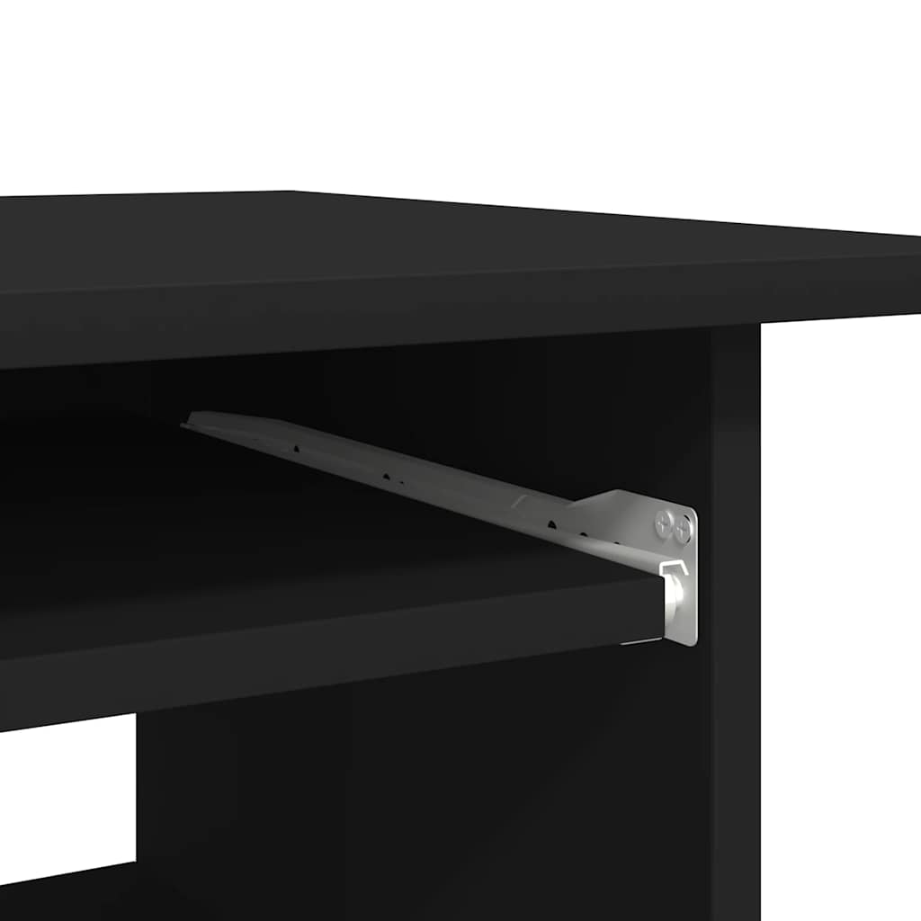 Bureau Noir 80x45x74 cm Bois d’ingénierie - XIOS