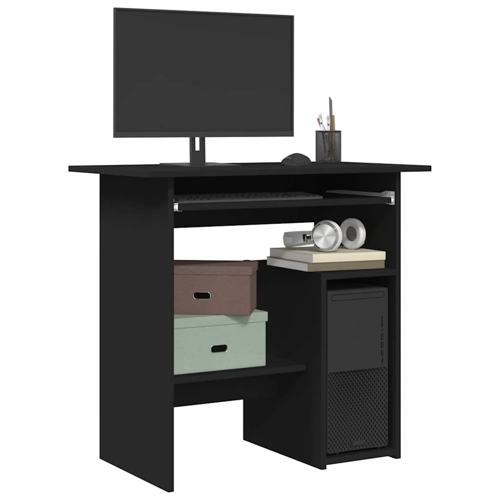 Bureau Noir 80x45x74 cm Bois d’ingénierie - XIOS