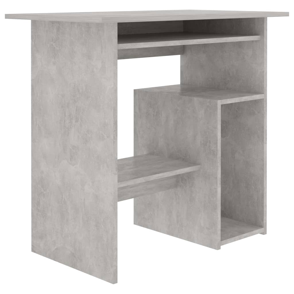 Bureau Gris béton 80x45x74 cm Bois d’ingénierie Bureaux vidaXL   