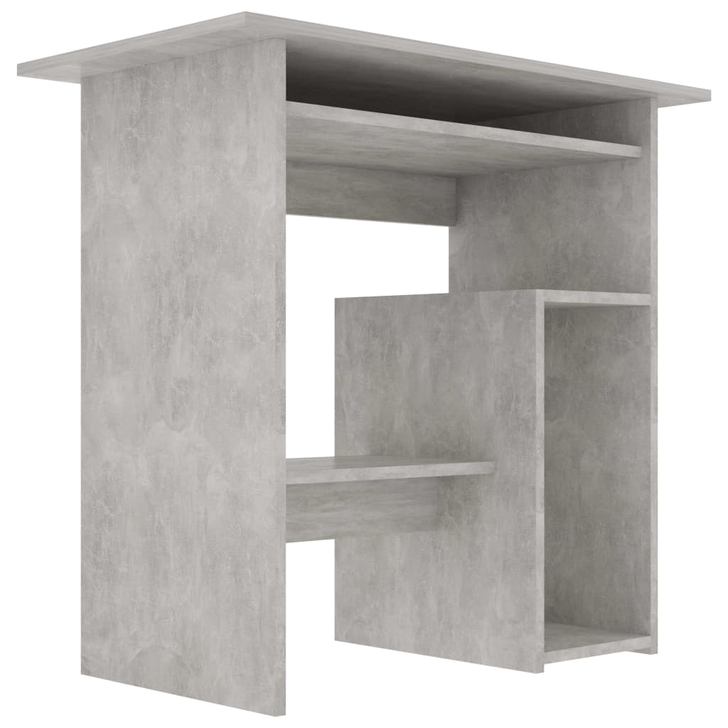 Bureau Gris béton 80x45x74 cm Bois d’ingénierie Bureaux vidaXL   