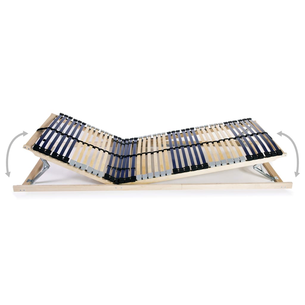 Sommiers à lattes sans matelas 2 pcs avec 42 lattes 80x200 cm - XIOS