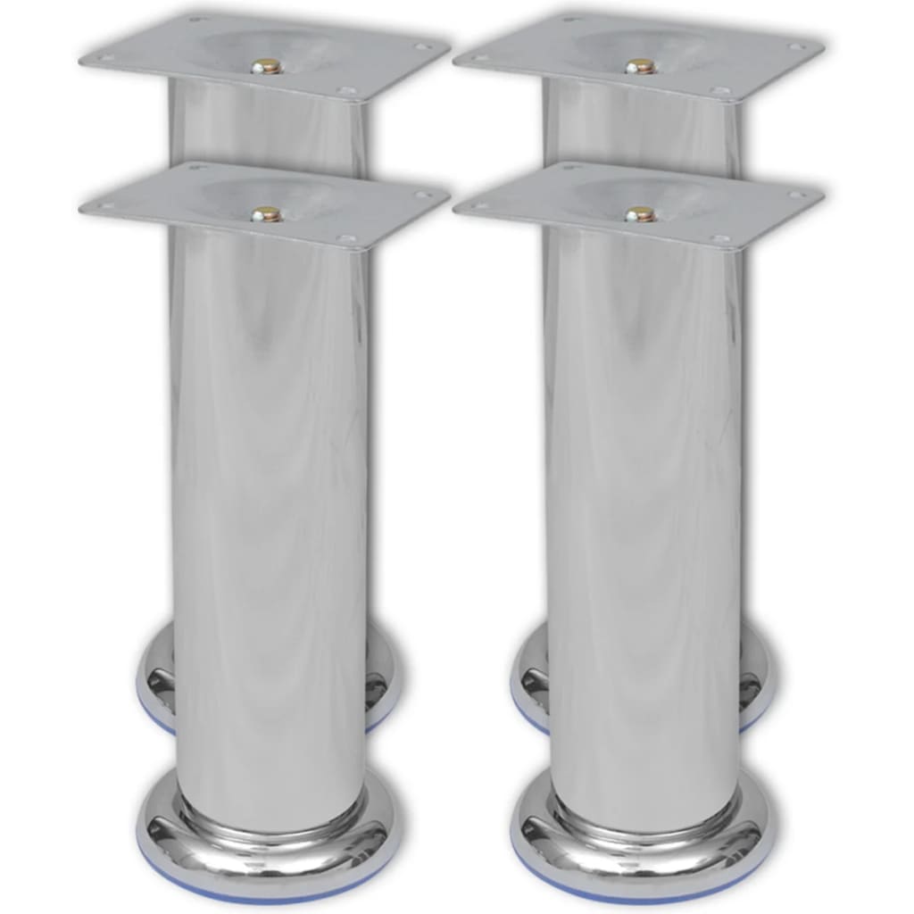 Pieds ronds de canapé 8 pcs Chrome 180 mm - XIOS