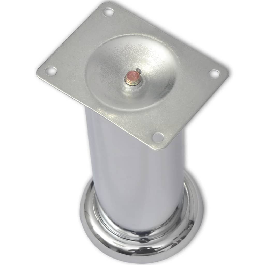 Pieds ronds de canapé 8 pcs Chrome 180 mm - XIOS