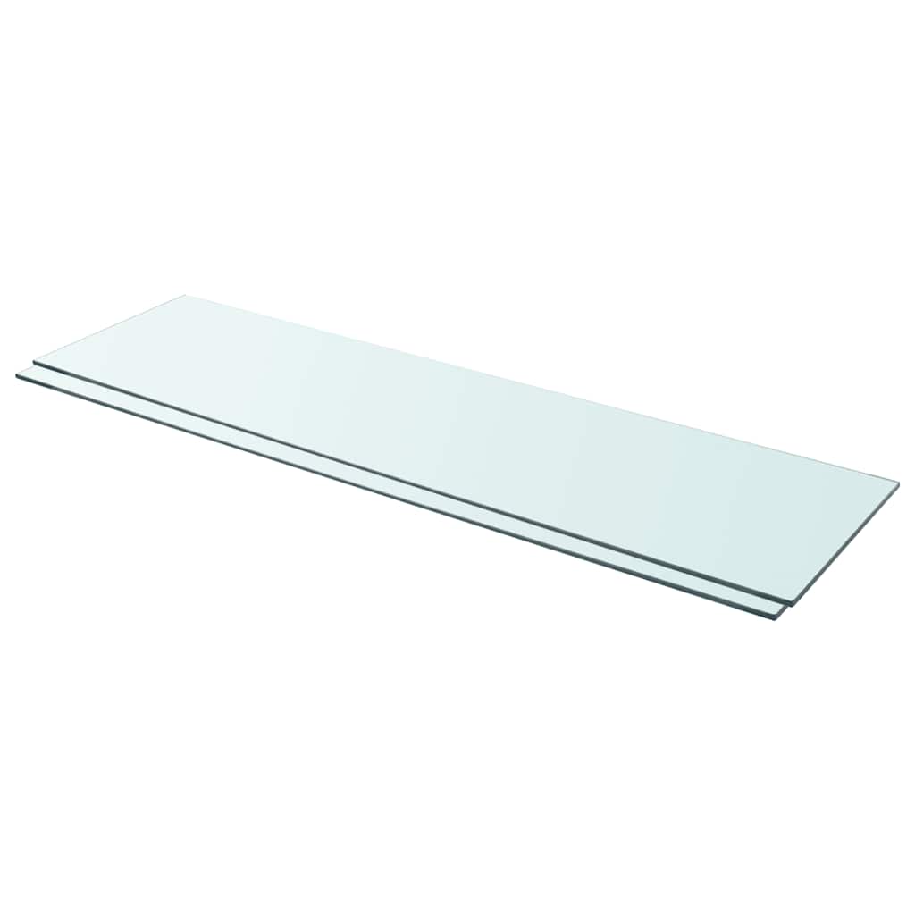 Panneaux d'étagère 2 pcs Verre Transparent 110 x 30 cm - XIOS