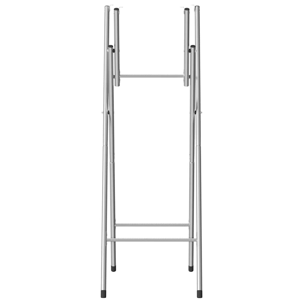 Pieds de table de bar pliables Argenté 45x53x108 cm - XIOS