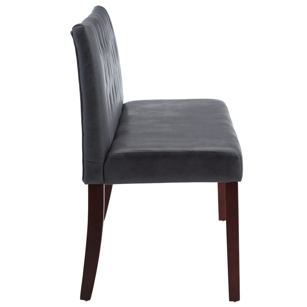 Banc 148,5 cm Gris Similicuir daim XIOS
