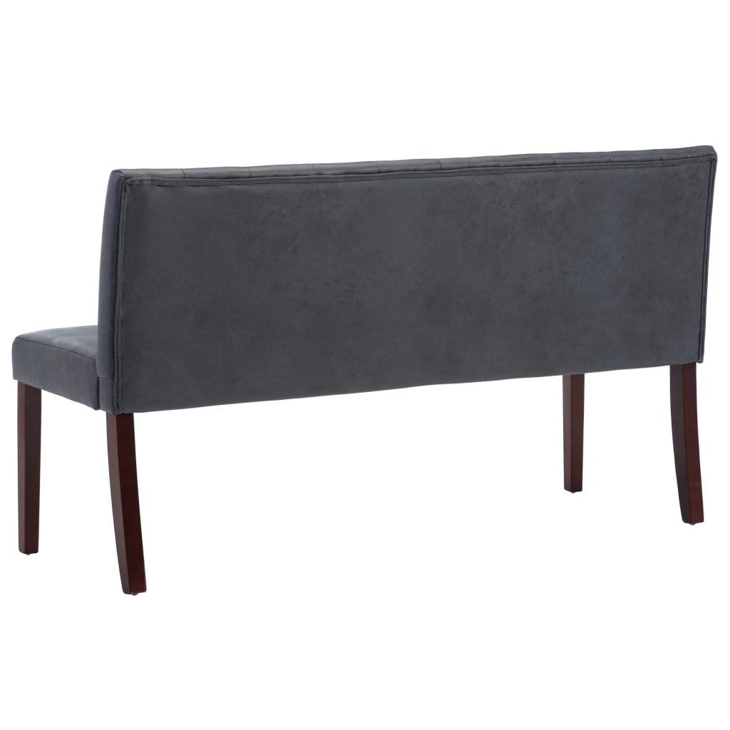 Banc 148,5 cm Gris Similicuir daim XIOS