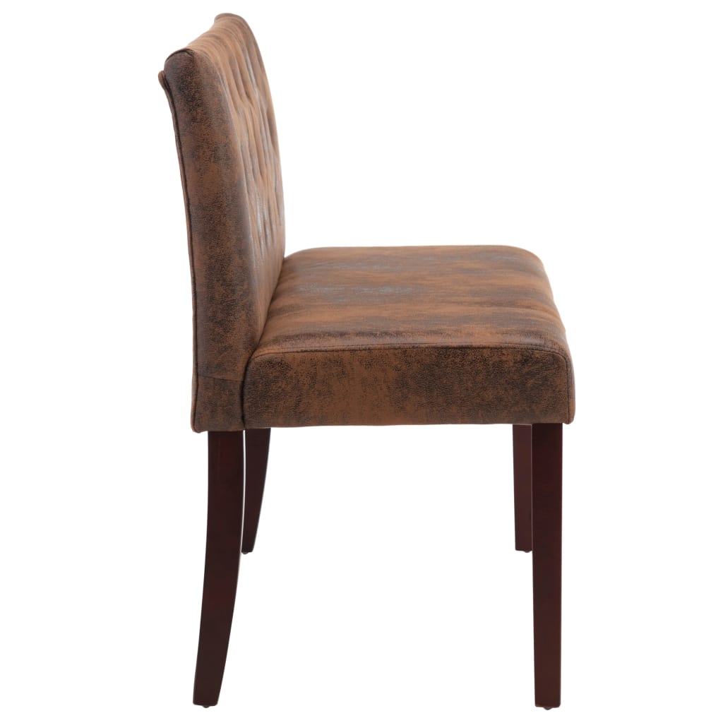 Banc 120 cm Marron Similicuir daim - XIOS