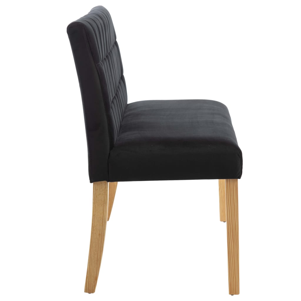 Banc 140 cm Noir Velours XIOS
