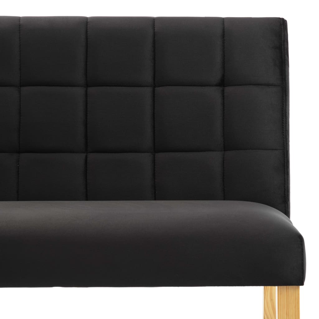 Banc 140 cm Noir Velours XIOS
