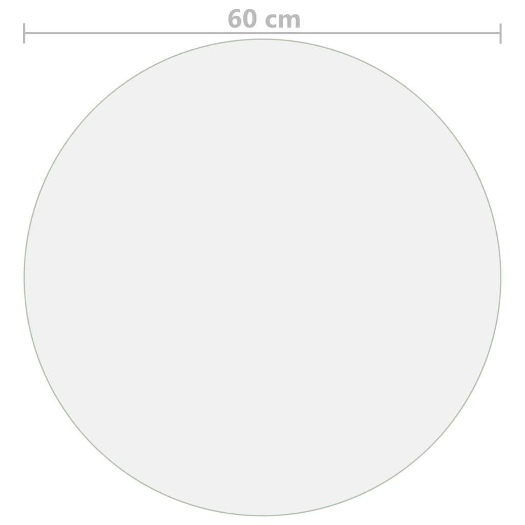 Protecteur de table mat Ø 60 cm 1,6 mm PVC - XIOS