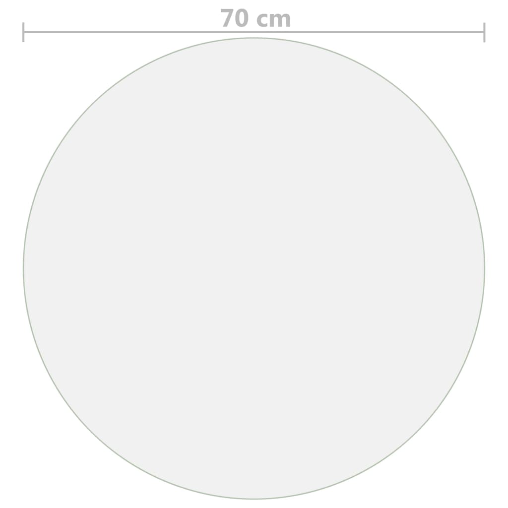 Protecteur de table mat Ø 70 cm 1,6 mm PVC - XIOS