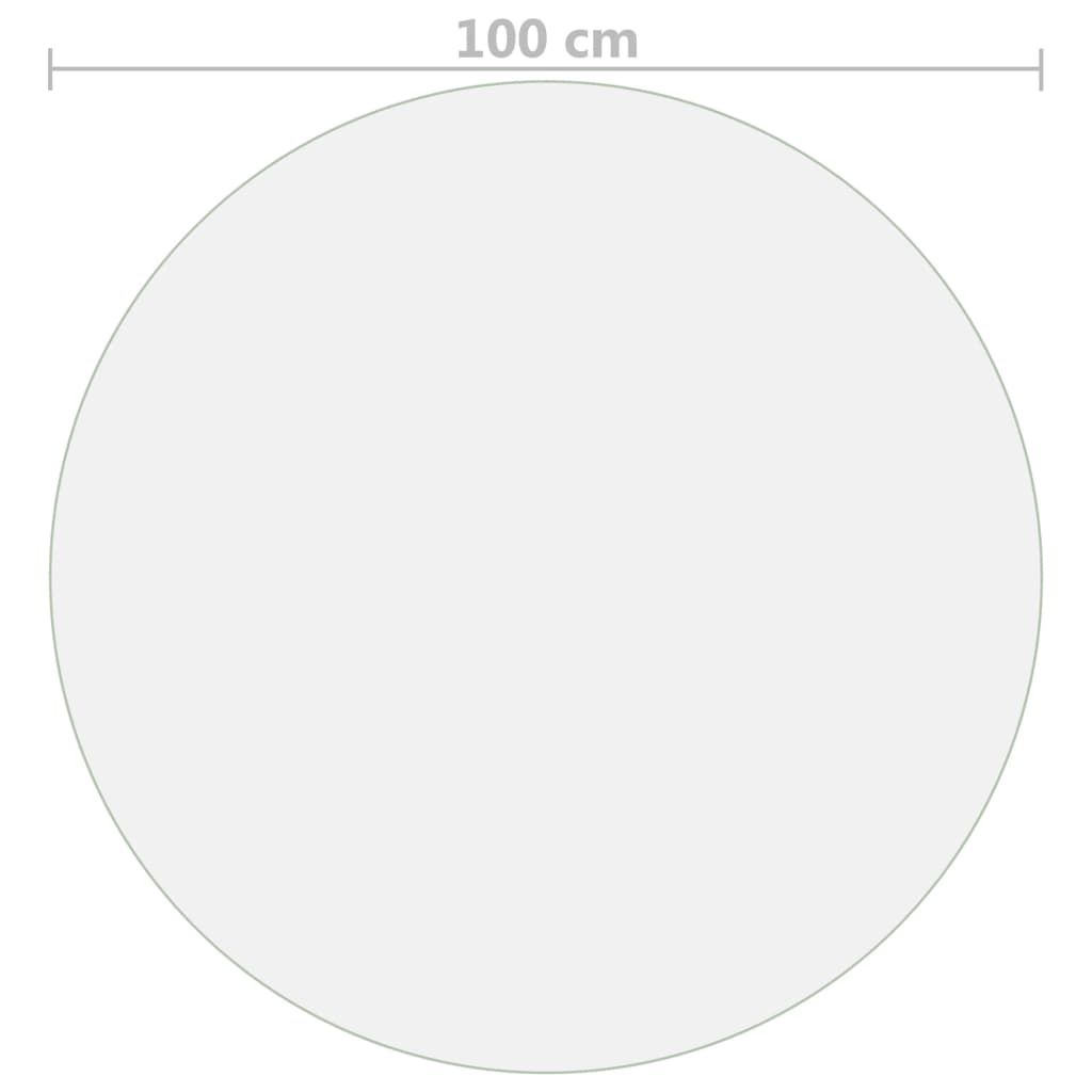 Protecteur de table mat Ø 100 cm 1,6 mm PVC - XIOS