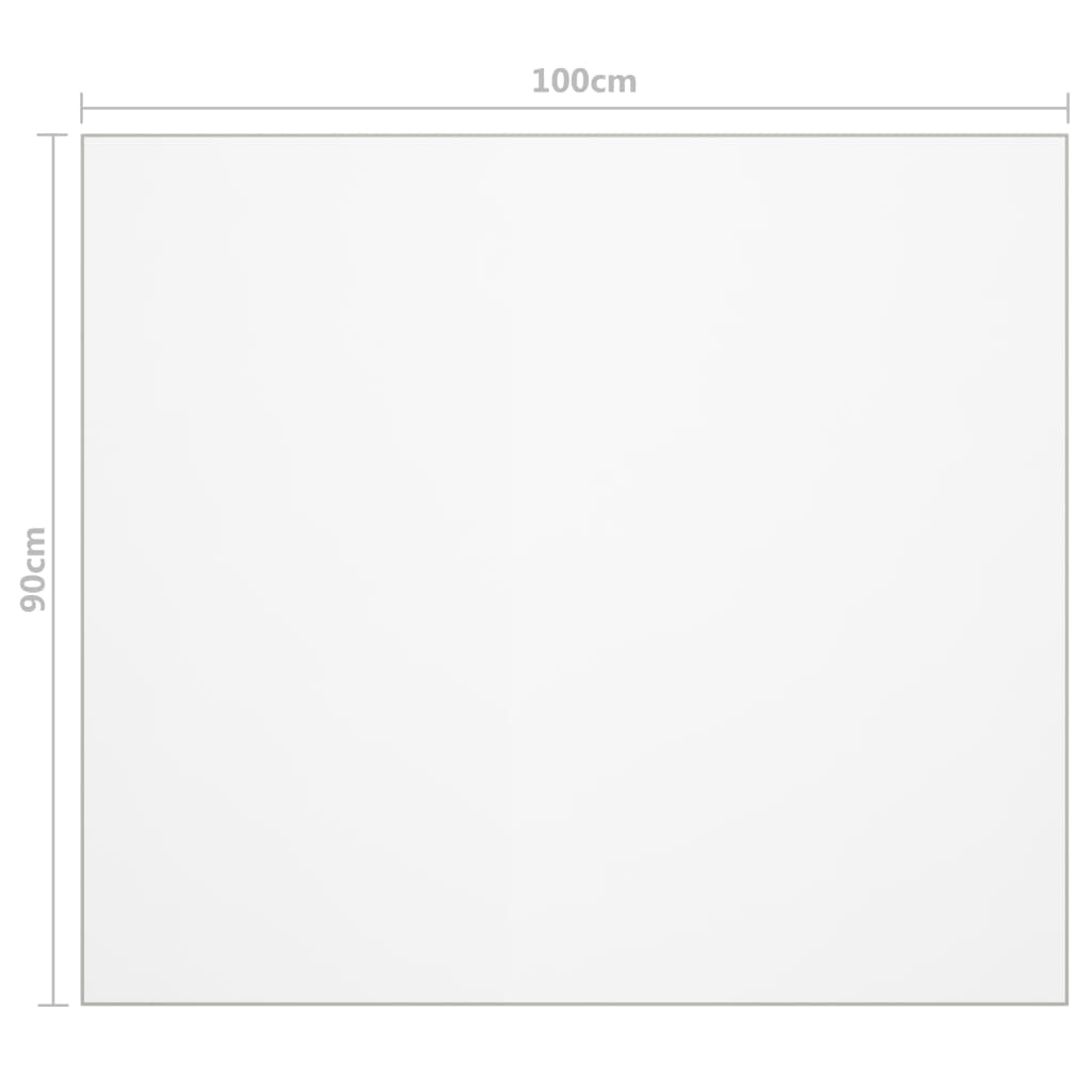 Protecteur de table transparent 100x90 cm 1,6 mm PVC - XIOS