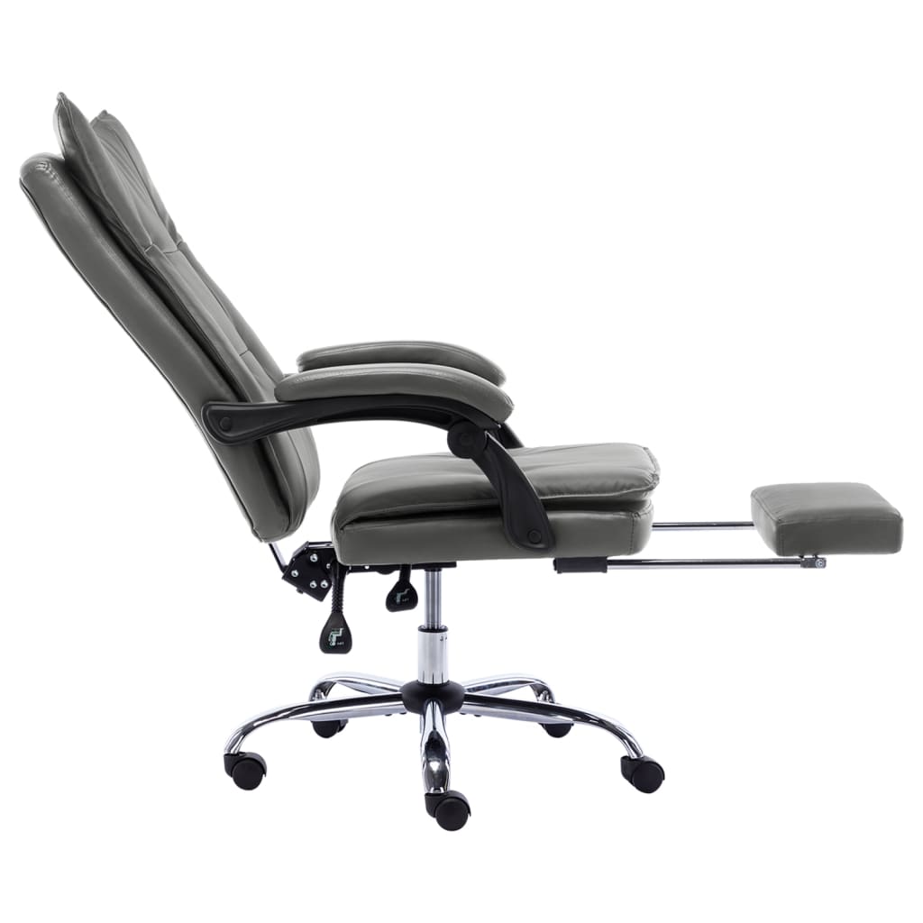 Chaise de bureau Anthracite Similicuir - XIOS