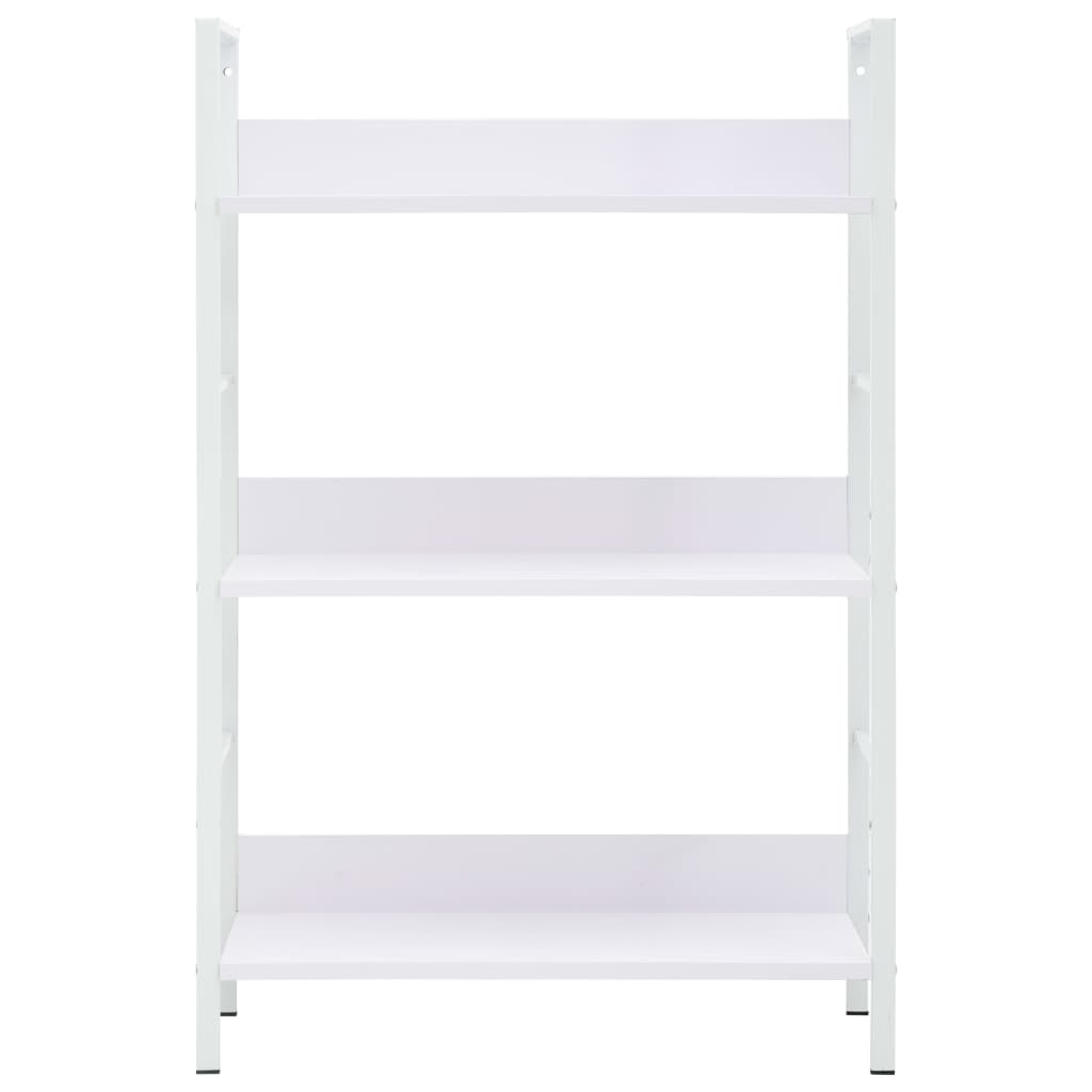 Bibliothèque à 3 niveaux blanc 60x27,6x90,5cm bois d'ingénierie - XIOS