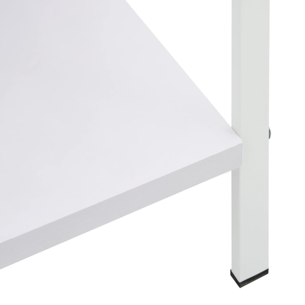 Bibliothèque à 3 niveaux blanc 60x27,6x90,5cm bois d'ingénierie - XIOS