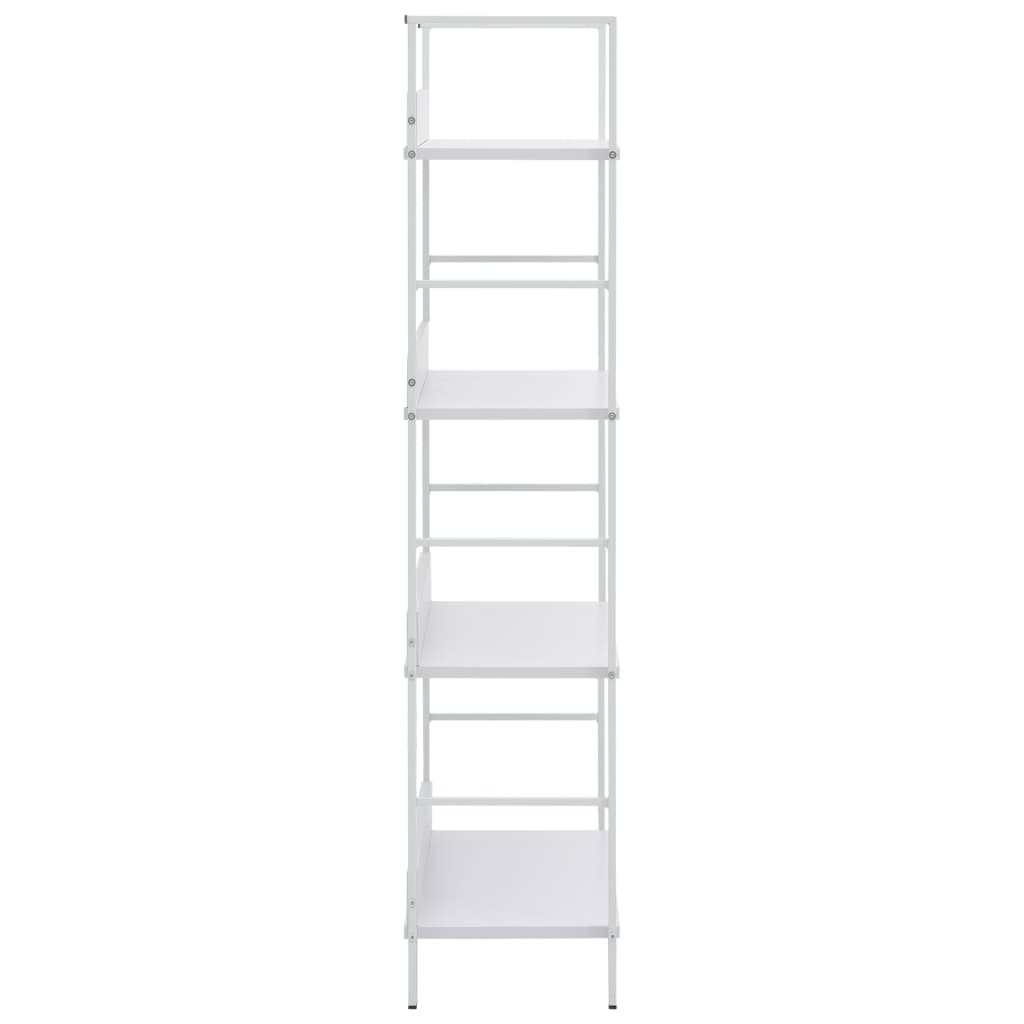 Bibliothèque à 4 niveaux blanc 60x27,6x124,5 cm bois ingénierie - XIOS