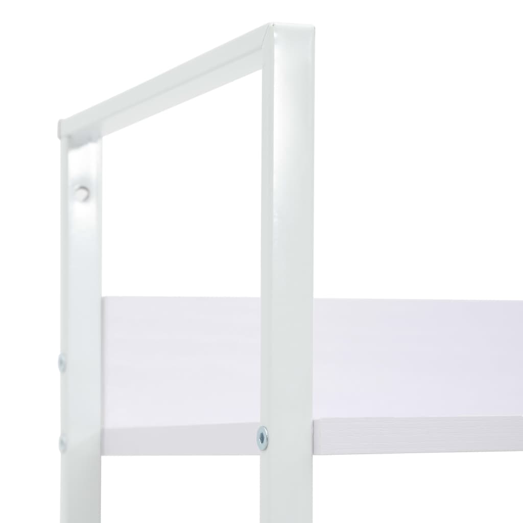 Bibliothèque à 4 niveaux blanc 60x27,6x124,5 cm bois ingénierie - XIOS