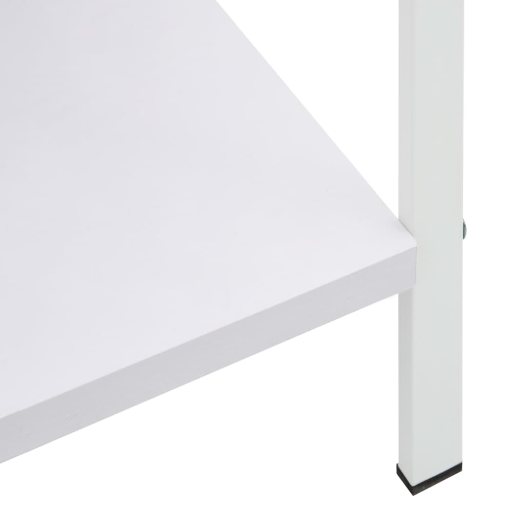 Bibliothèque à 4 niveaux blanc 60x27,6x124,5 cm bois ingénierie - XIOS