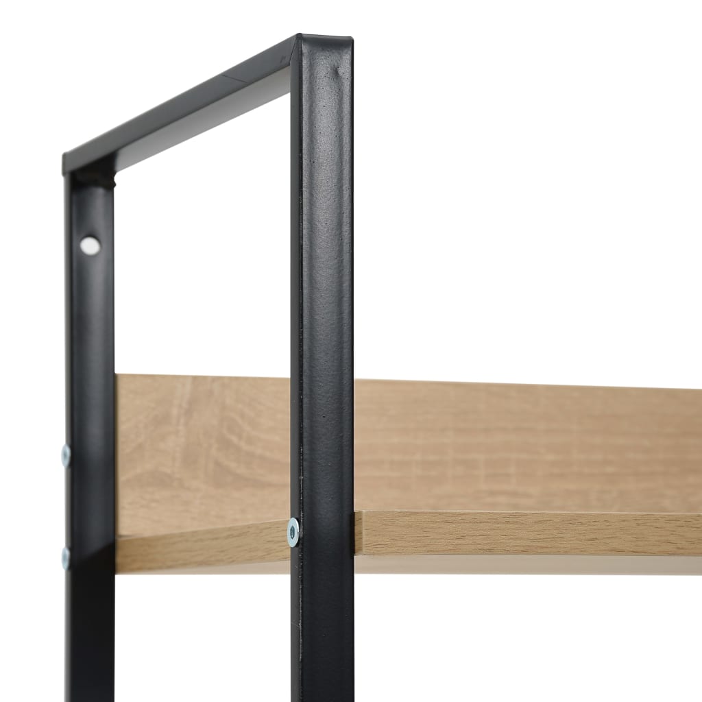 Bibliothèque à 5 niveaux chêne 60x27,6x158,5 cm bois ingénierie - XIOS
