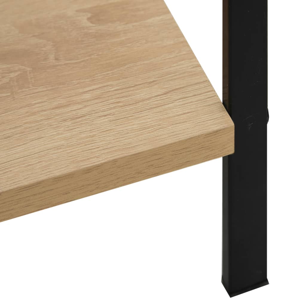 Bibliothèque à 5 niveaux chêne 60x27,6x158,5 cm bois ingénierie - XIOS