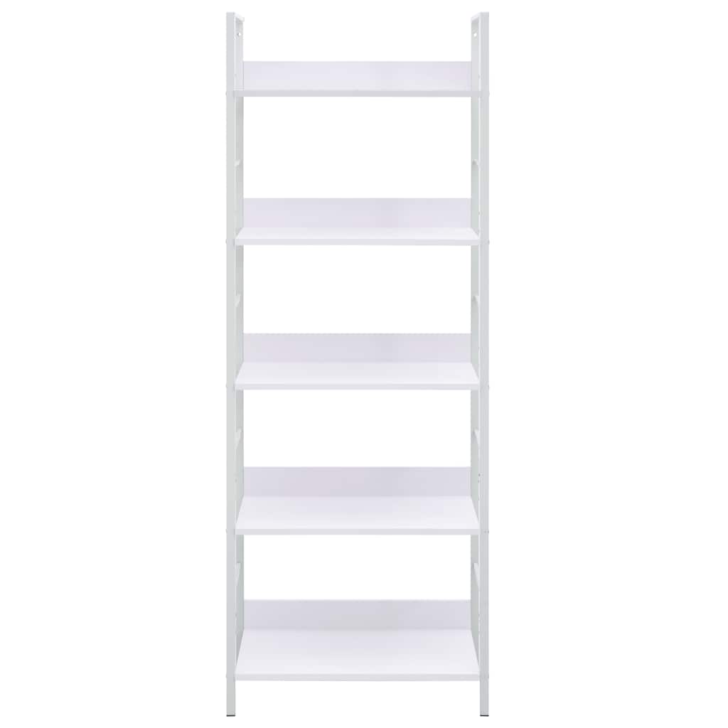 Bibliothèque à 5 niveaux noir 60x27,6x158,5cm bois d'ingénierie - XIOS