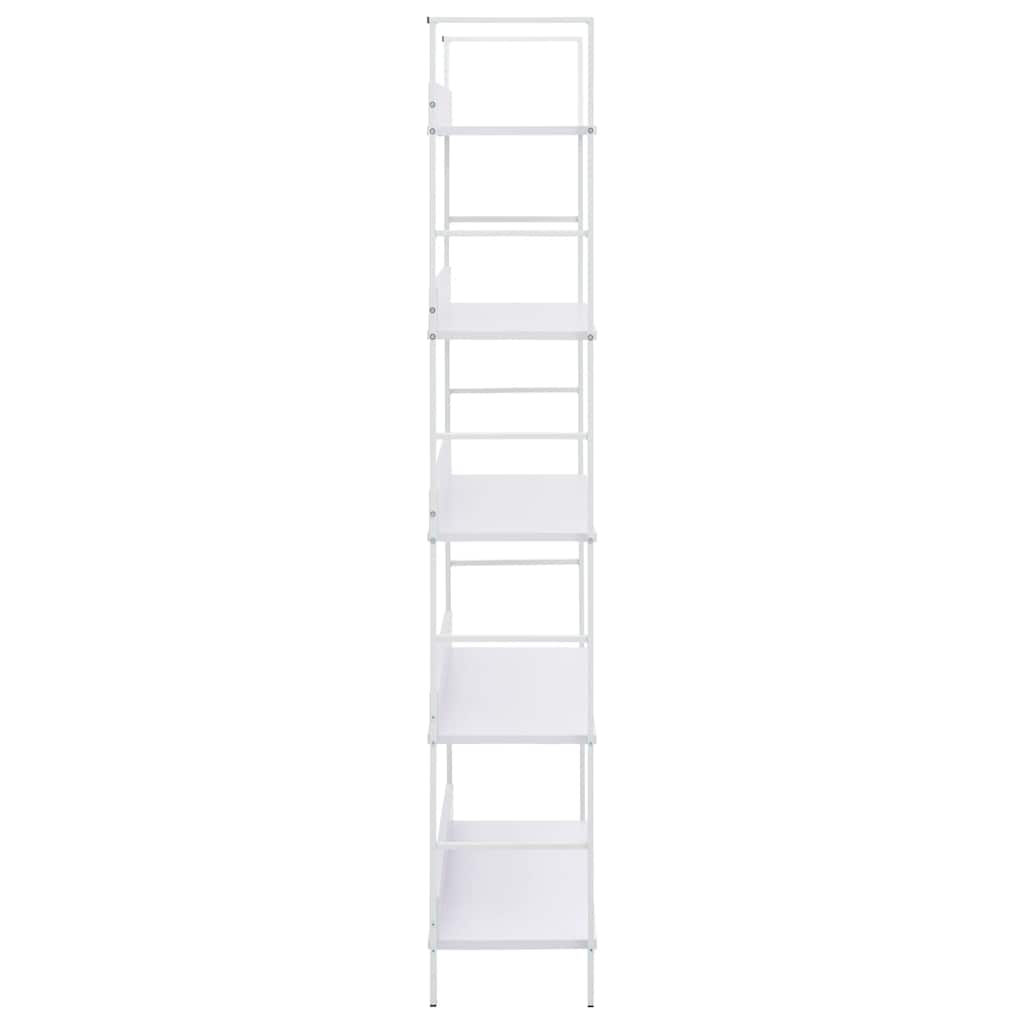 Bibliothèque à 5 niveaux noir 60x27,6x158,5cm bois d'ingénierie - XIOS